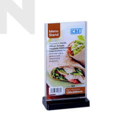 CBE Menu Stand Flat Shape (280) - Display Equipment