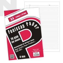 SBS 0014 A4 70GM SINGLE FOOLSCAP PAPER 100'S - Record Book