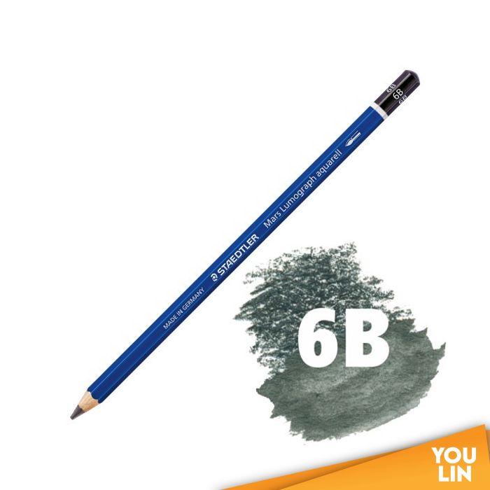 Set Matite Acquerellabili STAEDTLER Mars Lumograph - 3 Matite Grafite + Pennello Per Disegno Artistico - Foto 5