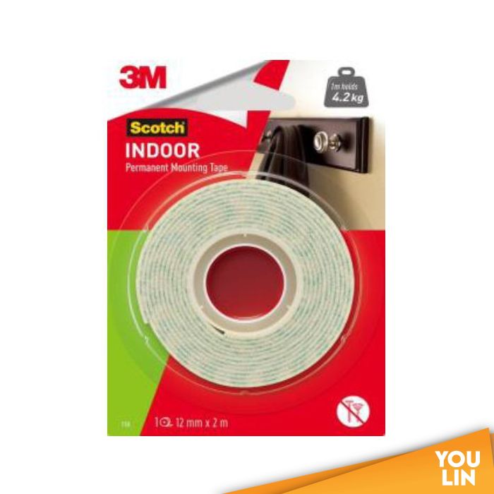 Scotch 110 Mounting Tape 12mm x 2m
