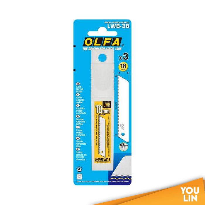 OLFA Blade (L) Solid Waved LWB-3B
