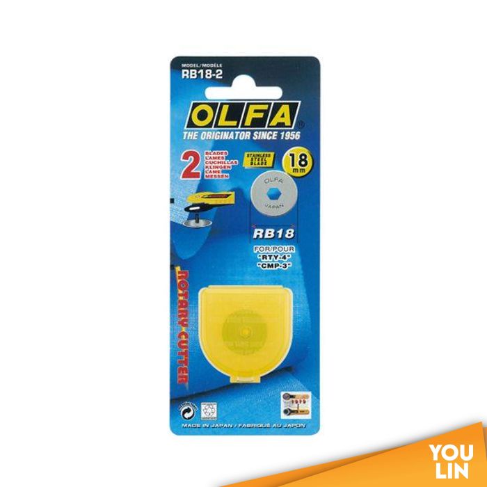OLFA Cutter Blade Rotary 18mm RB18-2