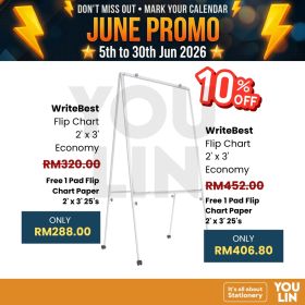 WriteBest Economy Magnetic Mobile Flip Chart