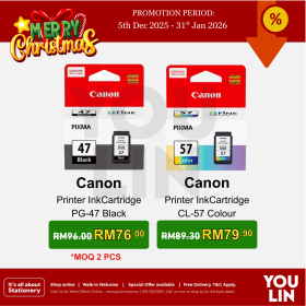 Canon PG-47 Black Ink Cartridge - 2 pcs