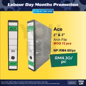 ACE 3''(75mm) FC Lever Arch File